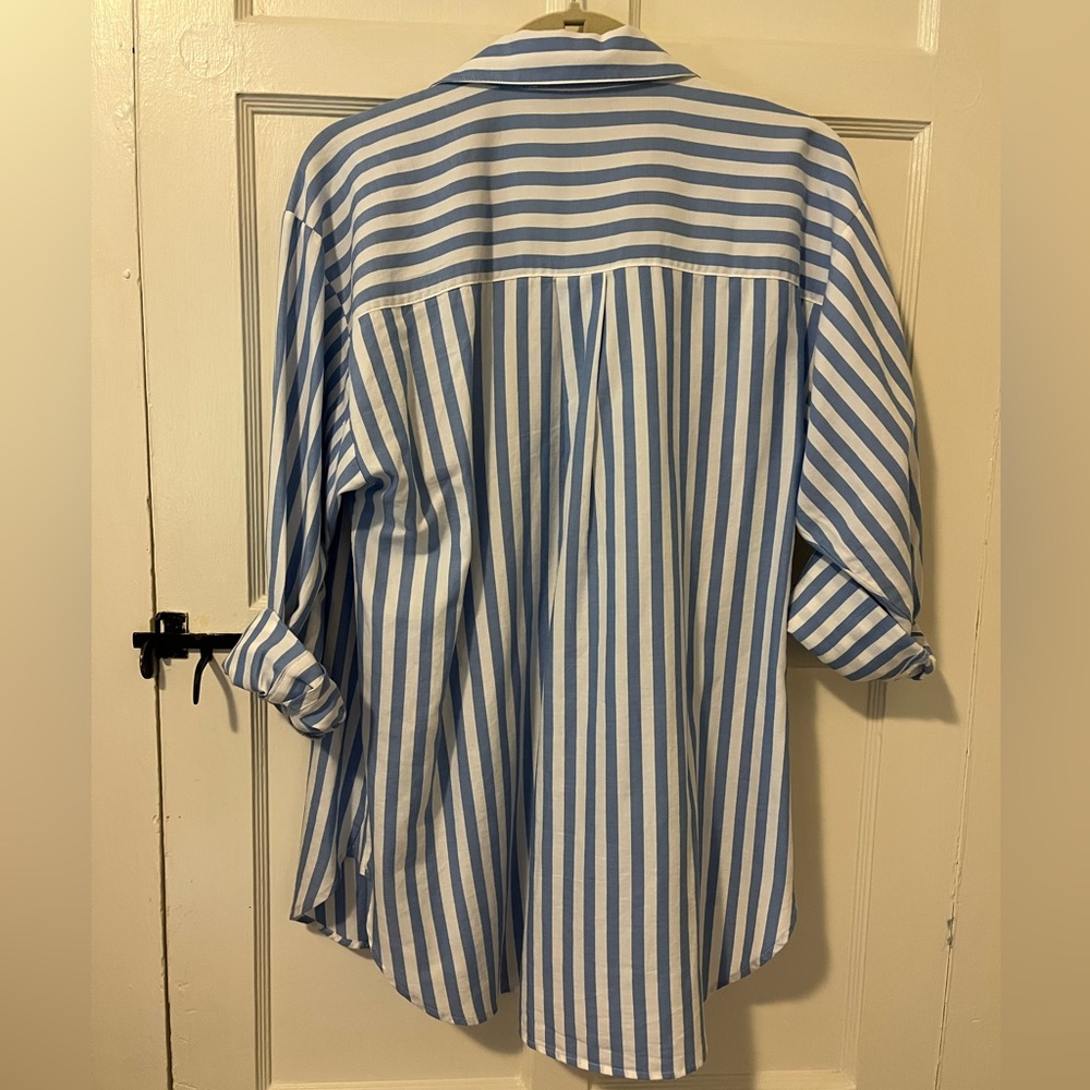 LOFT Striped Oversized Shirt - Picture 5 of 5